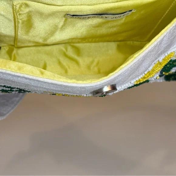 Lemon Beaded Shoulder Bag - Picture 5 of 5